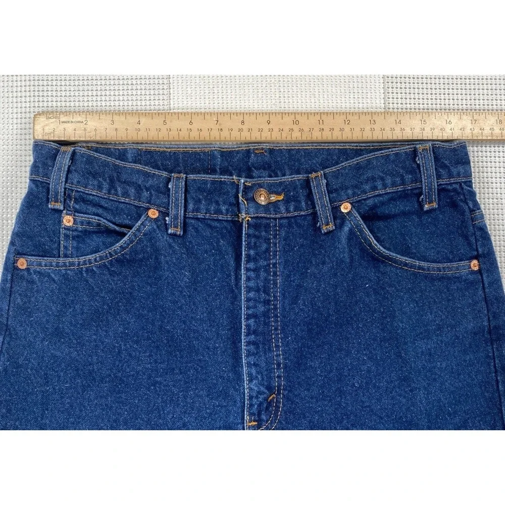Levi's Men's 517 Orange‎ Tab Denim Blue Jeans 36x31 (Actual 34x31) Vintage USA